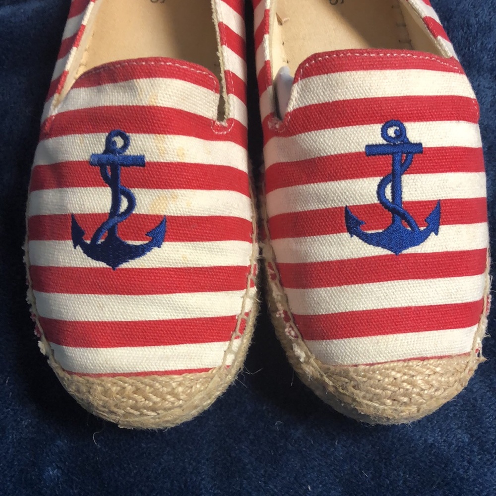 Talbots Nautical Anchor Espadrilles size 7 - Picture 8 of 9